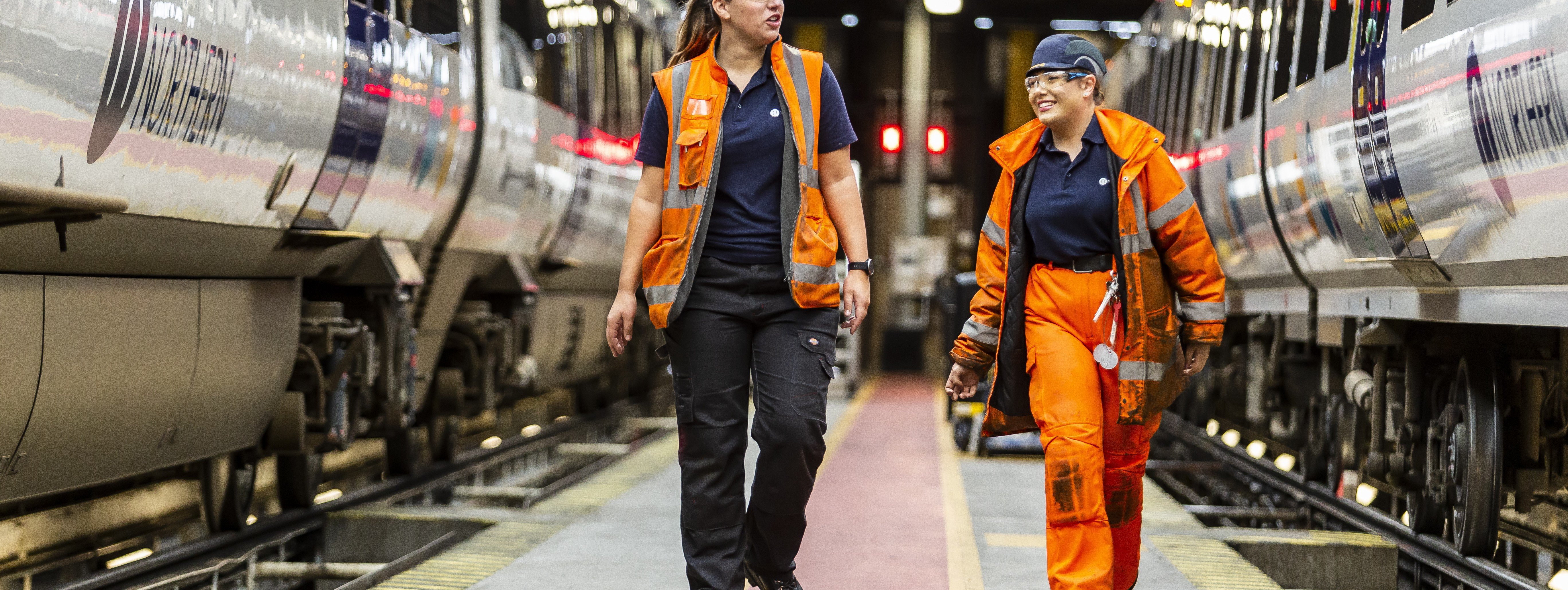 this-image-shows-kate-towns-l-with-a-colleague-at-neville-hill-depot